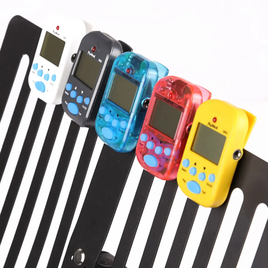 

Hot Mini Professional Metronome M50 Digital LCD Clip-on Digital Tuner Metronomfor Guitar Piano White Guitar Accessories