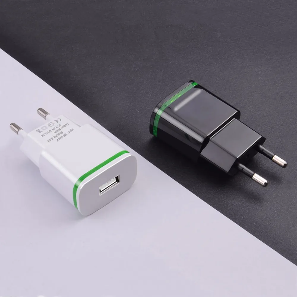 WGX штепсельная вилка европейского стандарта QC3.0 светодиодное зарядное