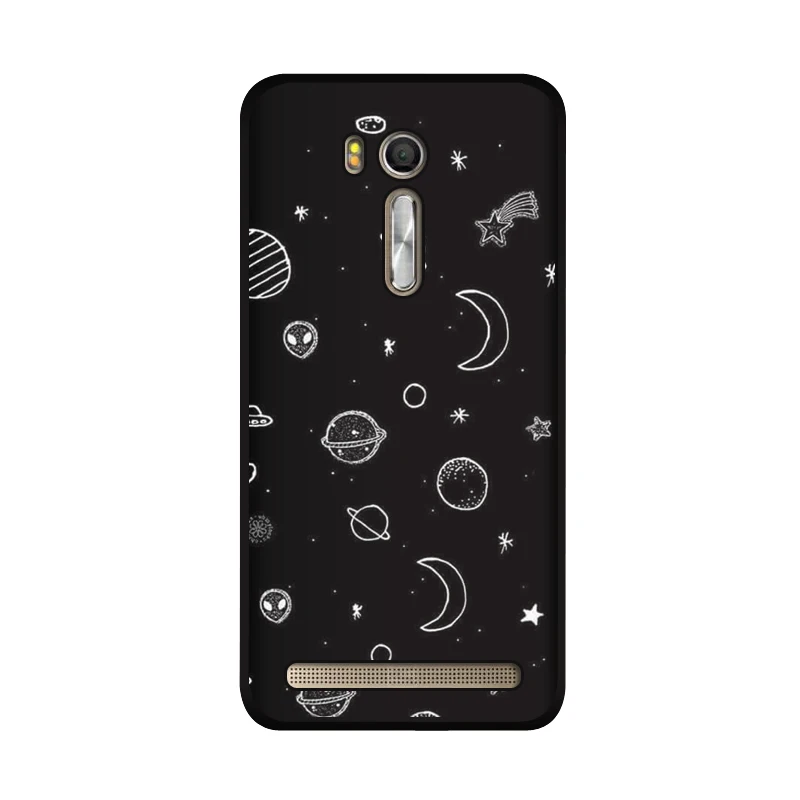 Чехол QAQsam для Asus Zenfone Go ZB552KL мягкий силиконовый чехол с рисунком X007D Матовые чехлы