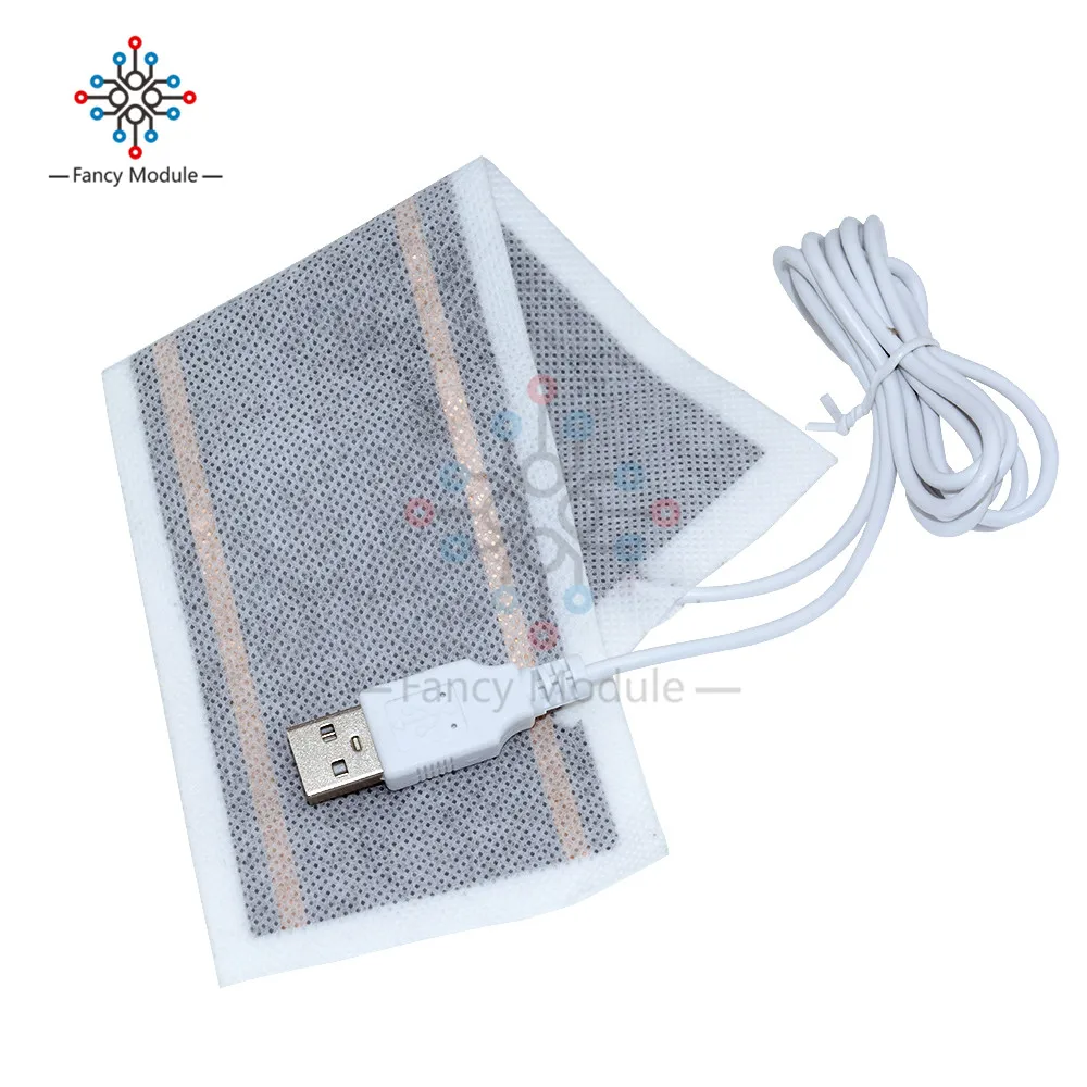 2 шт. одна пара 5 В USB нагревательный элемент пленка нагреватель мягкая гибкая