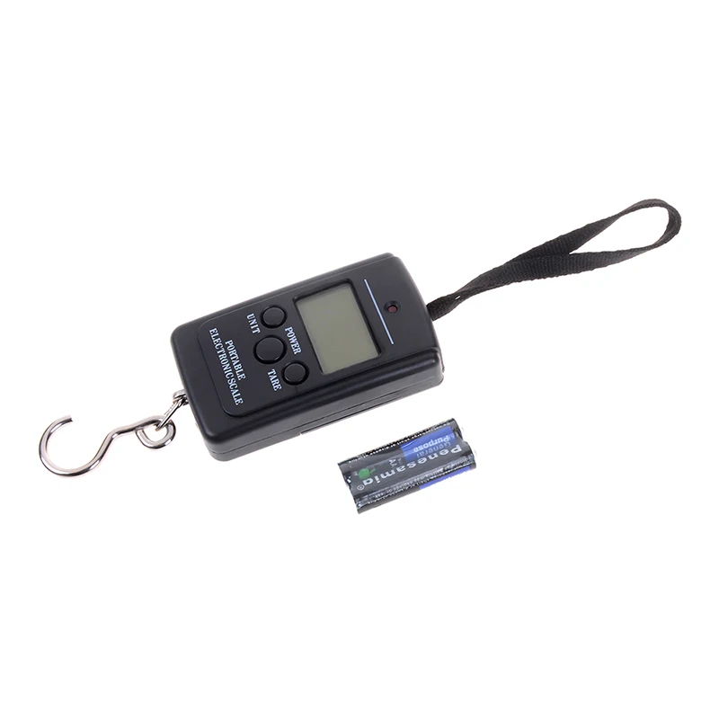 Мини Висячие весы карманные портативные 40кг LCD Цифровые подвесные багажные для