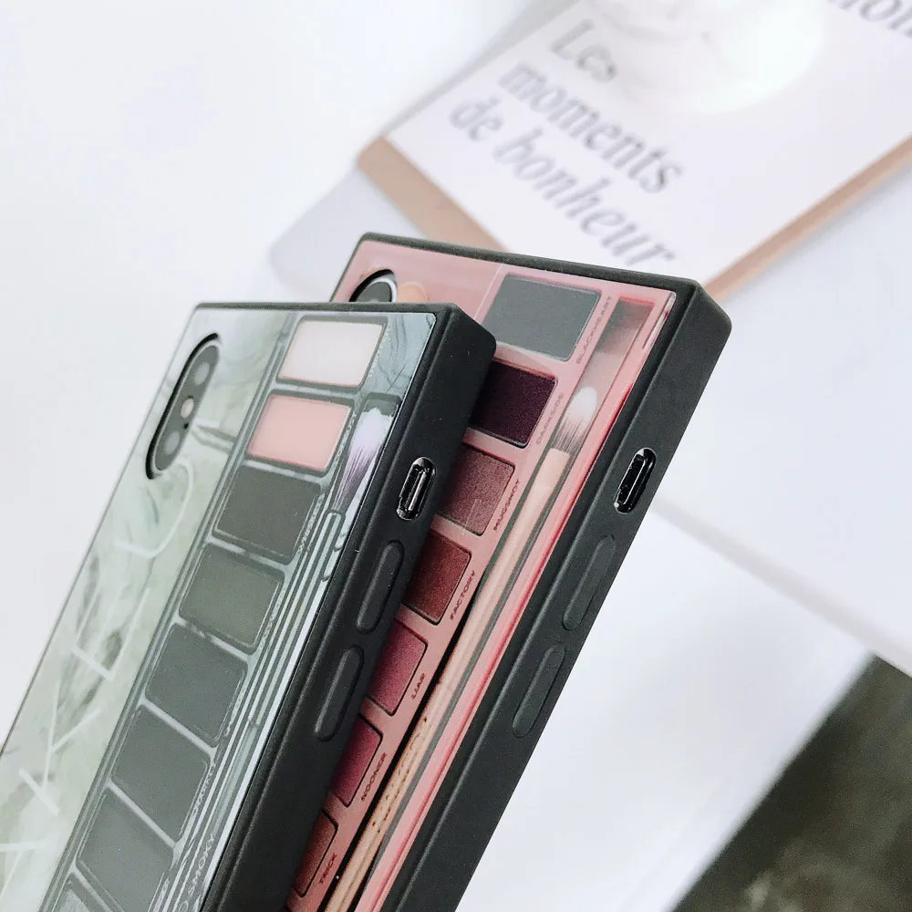 Роскошный 3D чехол с рисунком теней для век OPPO A83 R9 R11 R15 модный квадратный A73 A79