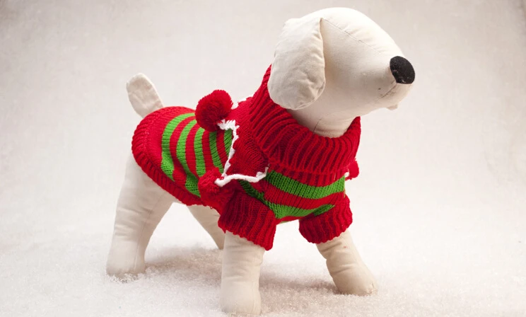 Новогодний для домашних собак свитер животных одежда Одежда рождественских