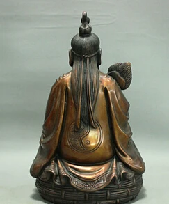 10 &quotНародная Китайский Чистая Бронзовый Даосизм Конфуцианский Ученый Бог LaoJun