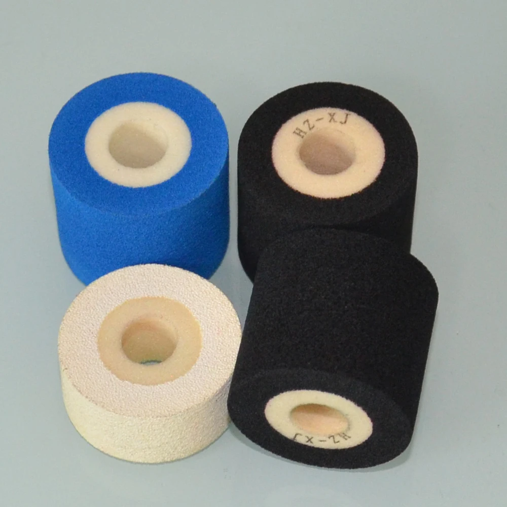 

Black Diameter 36mm Height 40mm semi auto date coding machine ink rolls for continuous band sealer