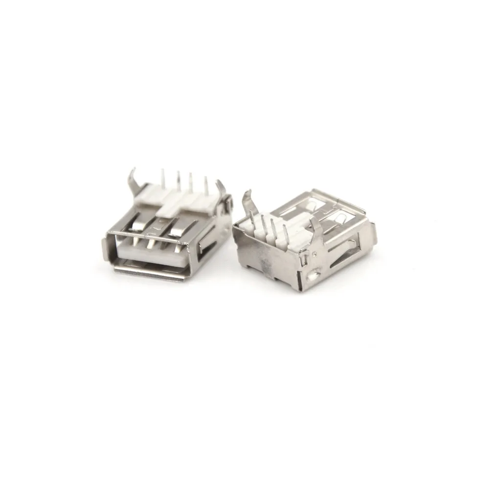 20 шт PCB разъем USB A типа 4Pin тип стандартный порт Женский Разъем для припоя|connector