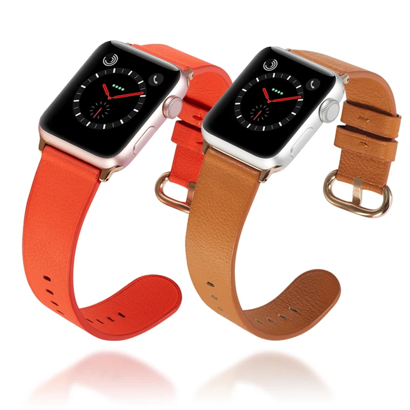Кожаный ремешок для часов apple Watch 42 мм и watch 44 браслета iwatch series 5 4 3 2 1 38 40 мм|Ремешки