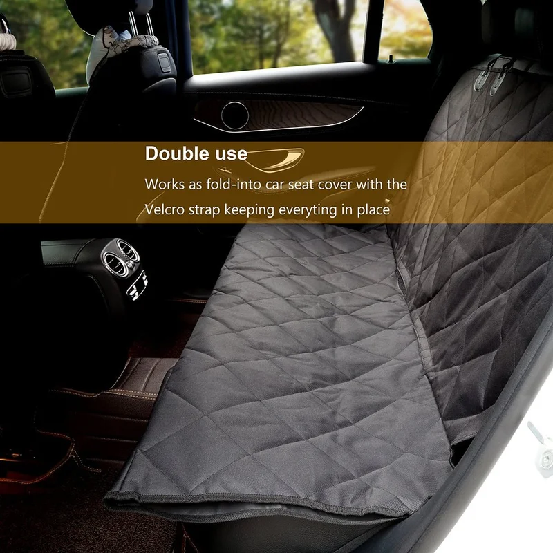 Pet Seat Cover Car Waterproof Scratch Proof Nonslip Backing Hammock Quilted Padded Durable for Cars Trucks and SUVs | Дом и сад
