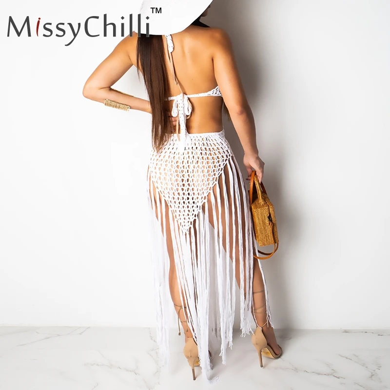 Женское черное платье миди MissyChilli с бретелькой через шею элегантное облегающее