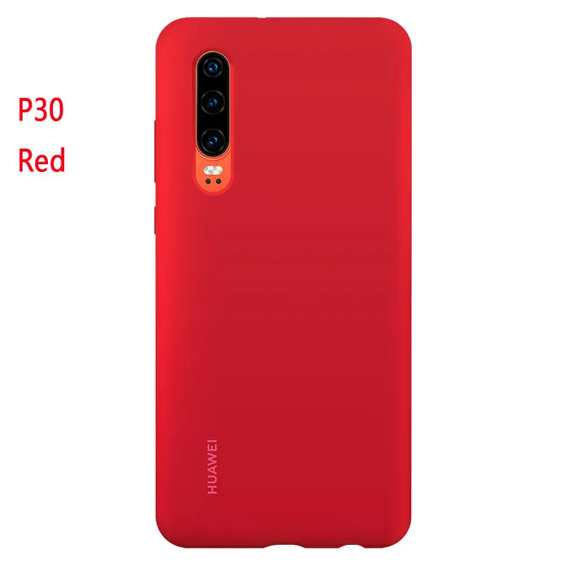 Силиконовый чехол для huawei P30 P30 Pro 360, милый противоударный Официальный роскошный жидкий Мягкий силиконовый чехол P30pro - Цвет: p30 red