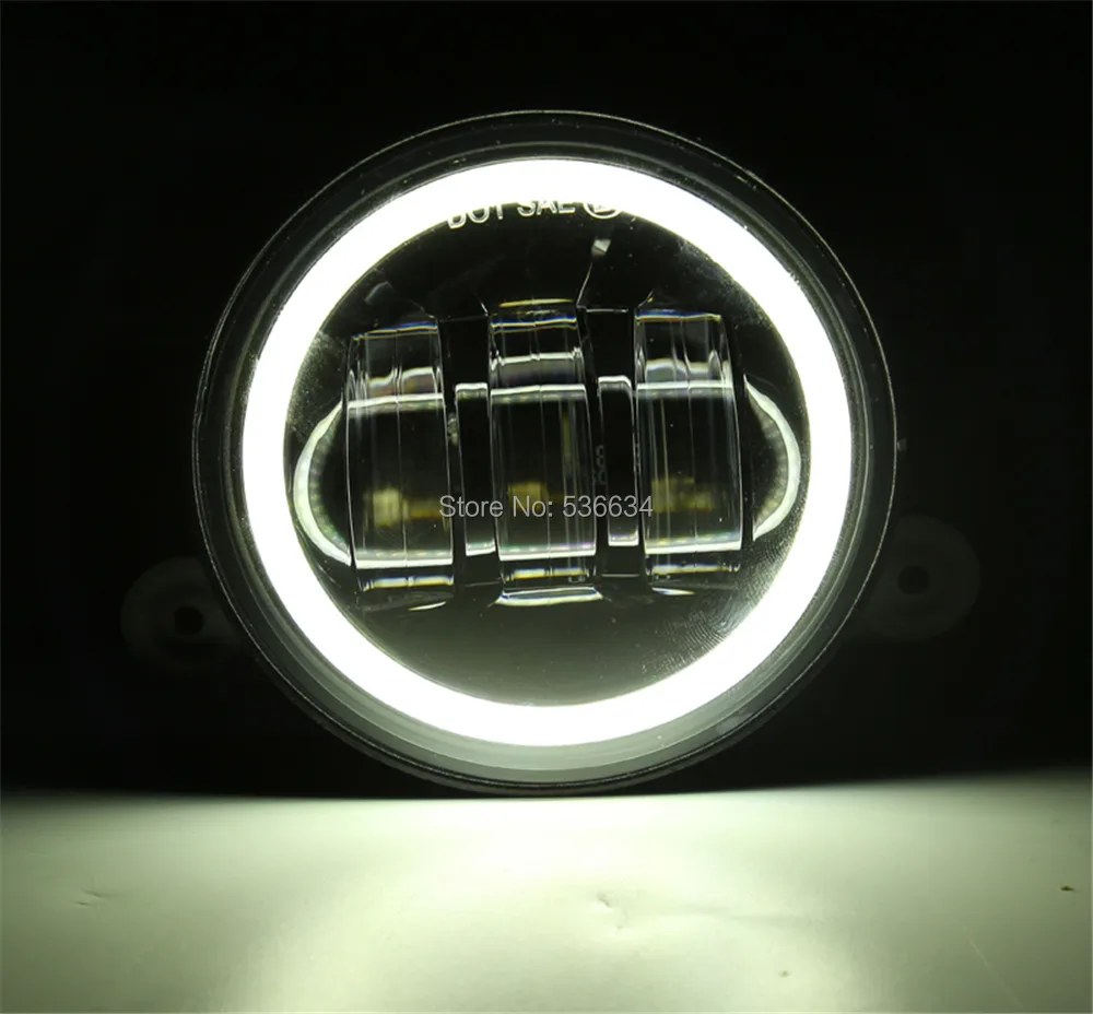 

7 Inch LED Round Projector Headlight Matching 4.5 Inch LED Auxiliary Passing Fog Lamps with DRL For Motorcycle Softail Slim