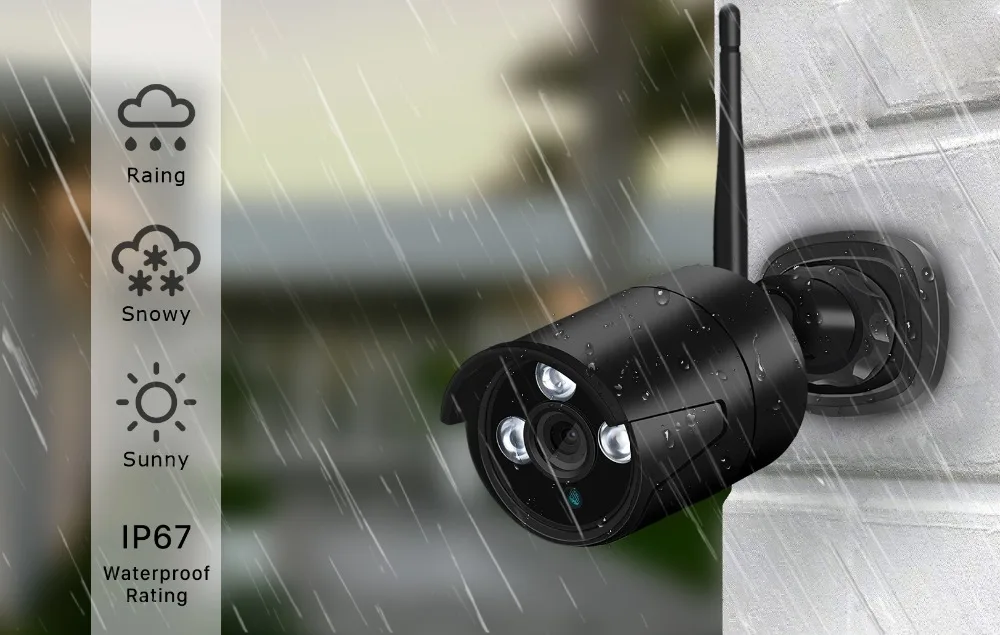 Besder Yoosee IP камера WiFi Full HD 1080P Беспроводная sd-карта слот камера безопасности металлическая пуля уличная камера ночного видения CCTV s