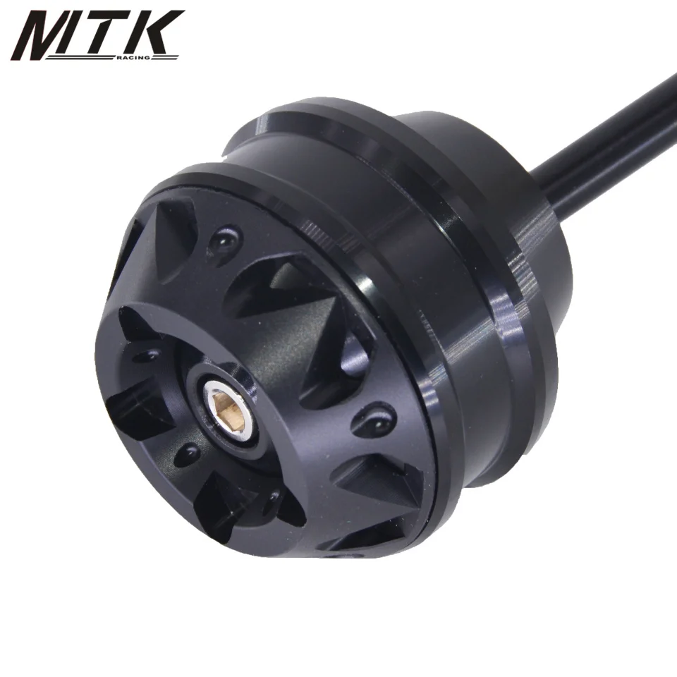black front wheel Для KYMCO AK550- ak550 CNC модифицированные части мотоцикла передние и задние колеса падение мяч/амортизатор - Цвет: black front wheel