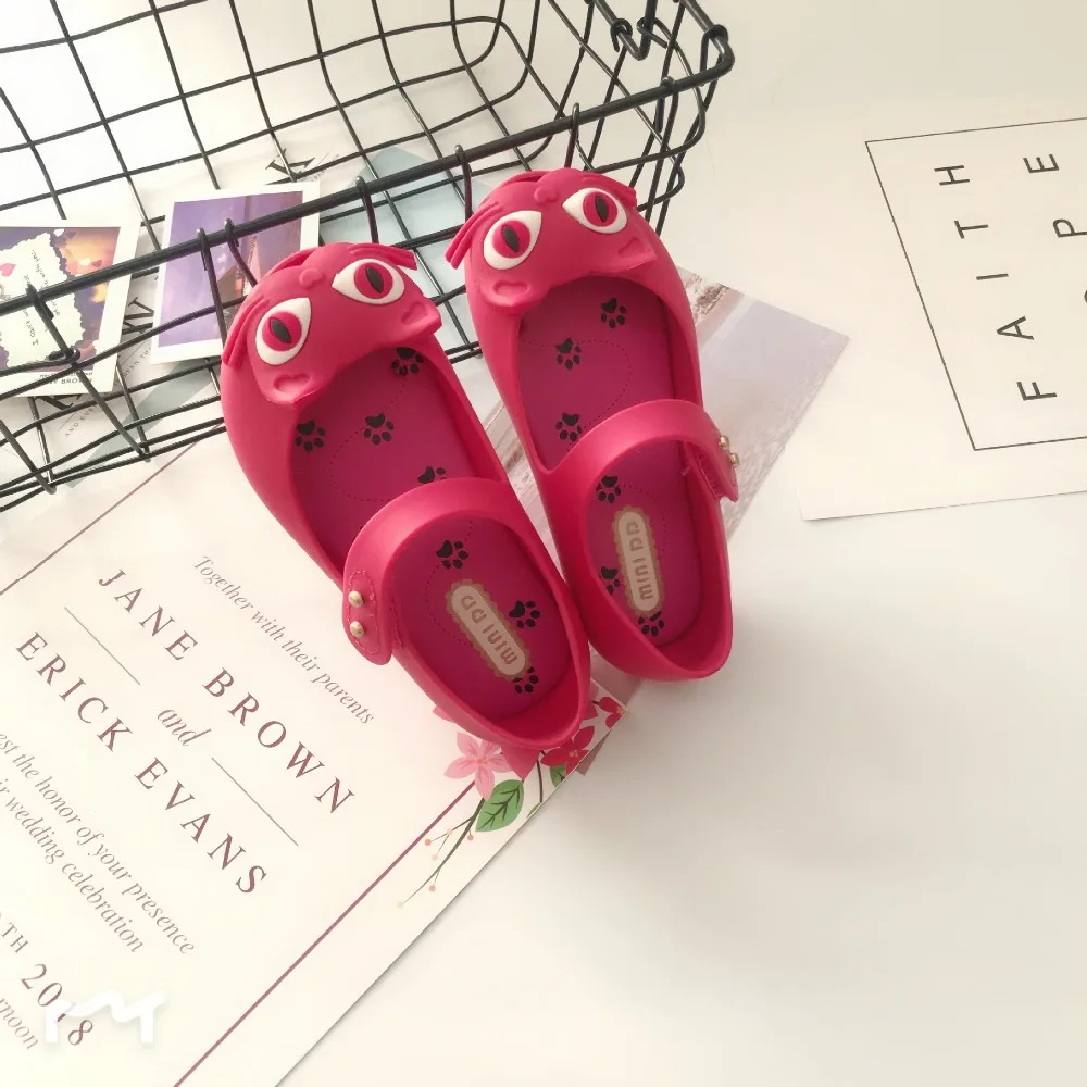 Mini Melissa/3 цвета; детские сандалии с котами; прозрачные сандалии для девочек; коллекция года; Летние сандалии для девочек; пляжная обувь для малышей; 12-19 см