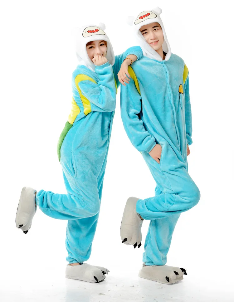 Приключения go Финн и Джейк Комбинезоны Onesie аниме увлажняющим эффектом марки The Finn