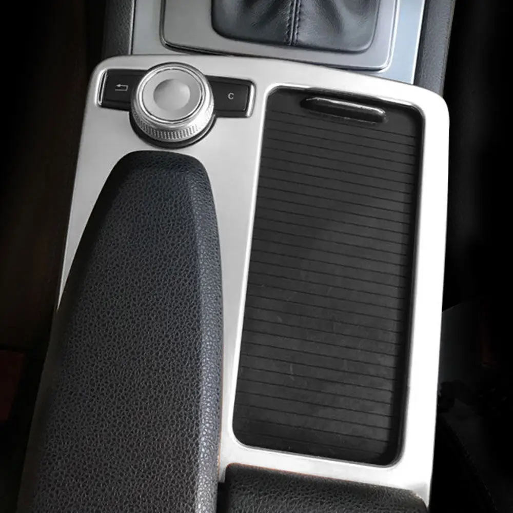 BBQ @ FUKA Car Gear Shift панель держатель стакана воды крышка Накладка автомобиля для Mercedes