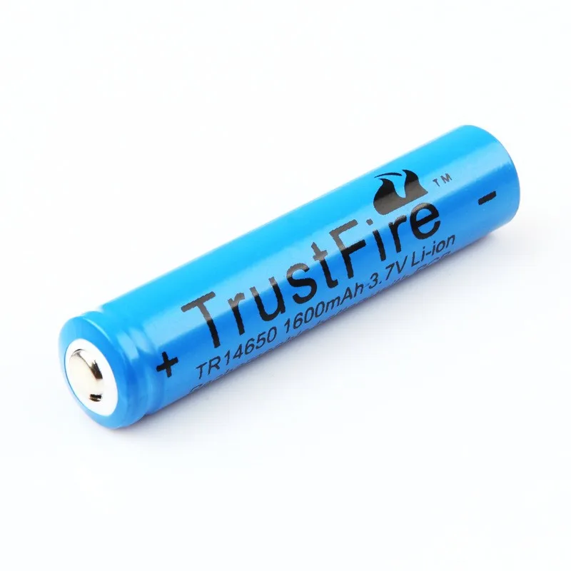 2 шт./лот Trustfire 14650 3 7 V 1600mAh литий ионная аккумуляторная батарея для светодиодного