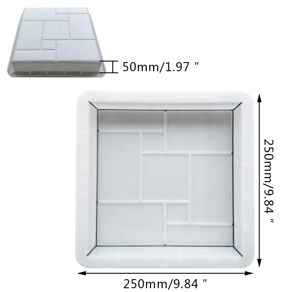 Пластиковые формы дорожная доска квадратный кирпич тротуар Пластиковая форма