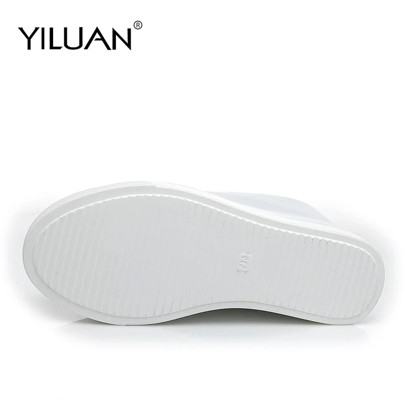 Женские кожаные кроссовки на каблуке 11 см повседневная обувь в Корейском стиле