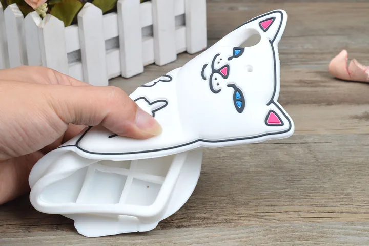 Cat Мультфильм Живопись Silicone Case For HTC DESIRE 626 626G Г + s Мягкая силикагель Крышка Для