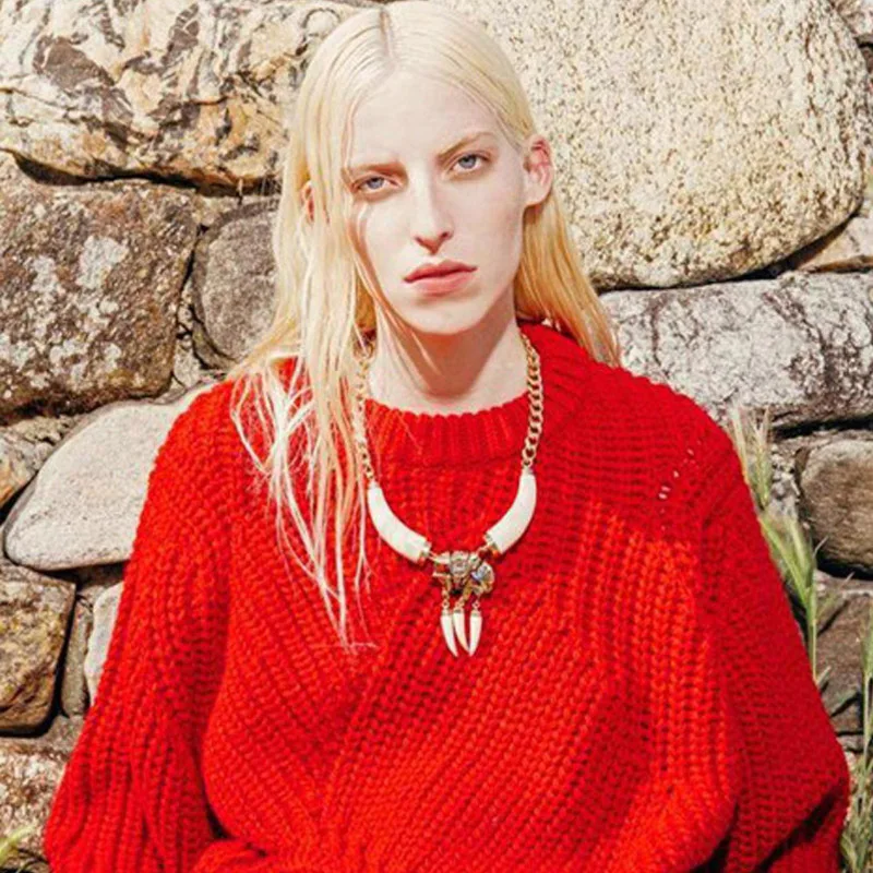 Винтаж зима-осень Для женщин негабаритных Свитеры для пуловер Повседневное