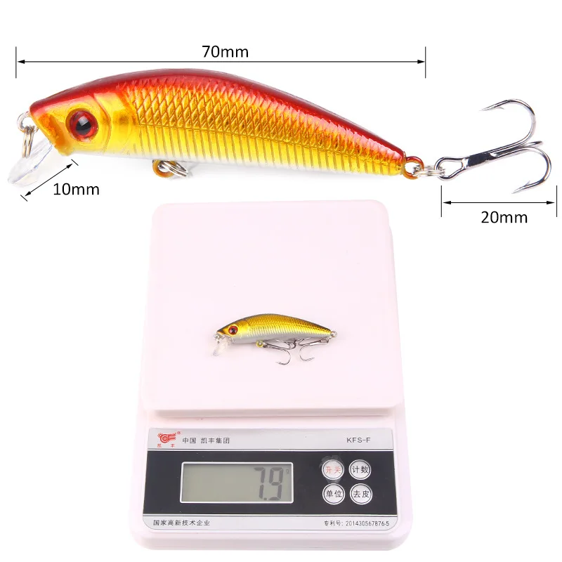 1Pcs Small Minnow Fishing Lure 7cm 8.5g Topwater Wobblers Hard Artificial Bait for Carp Lures Crankbait Spinner Jerkbait | Спорт и
