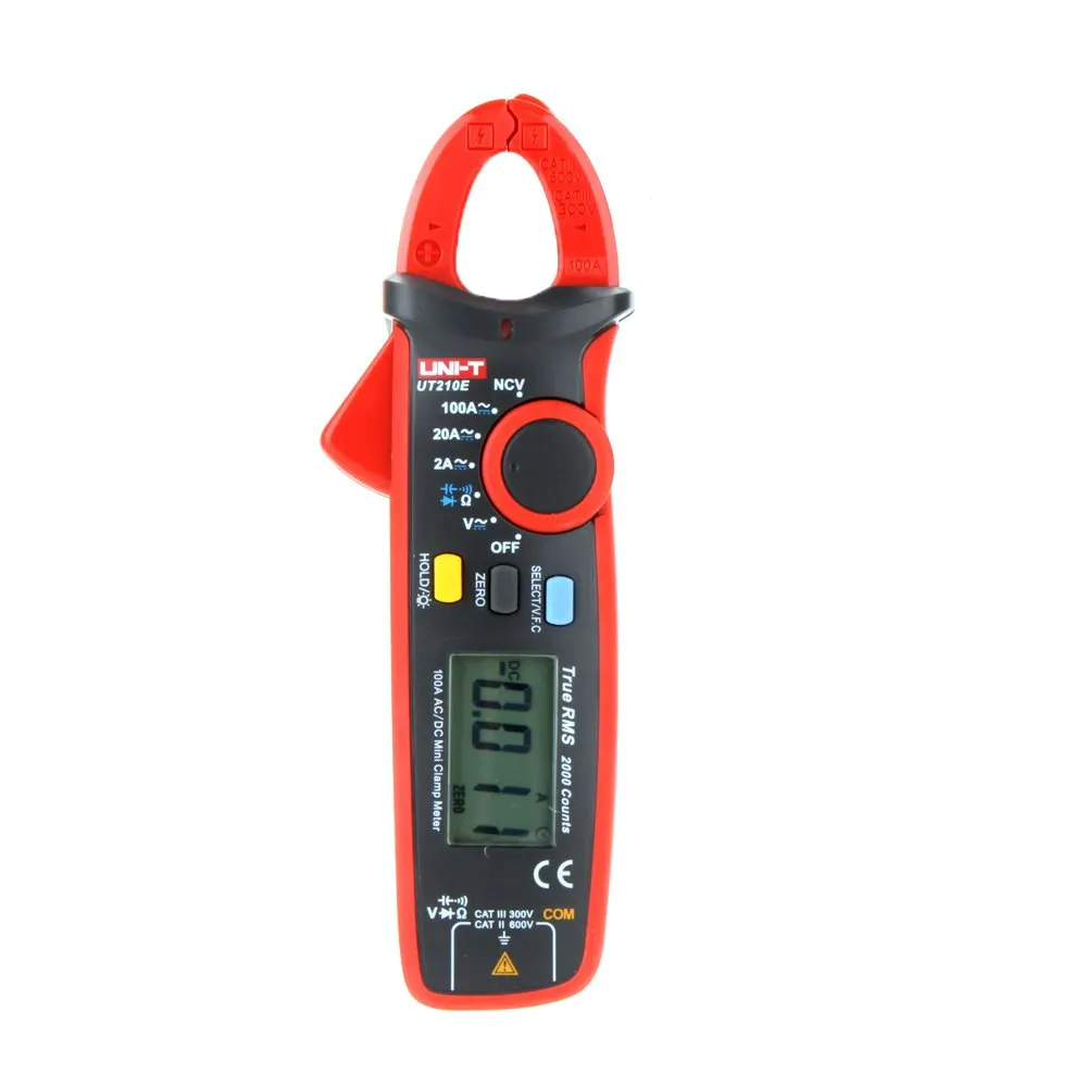 UT210E True RMS цифровой мультиметр мини AC/DC ток щипцы диагностический инструмент