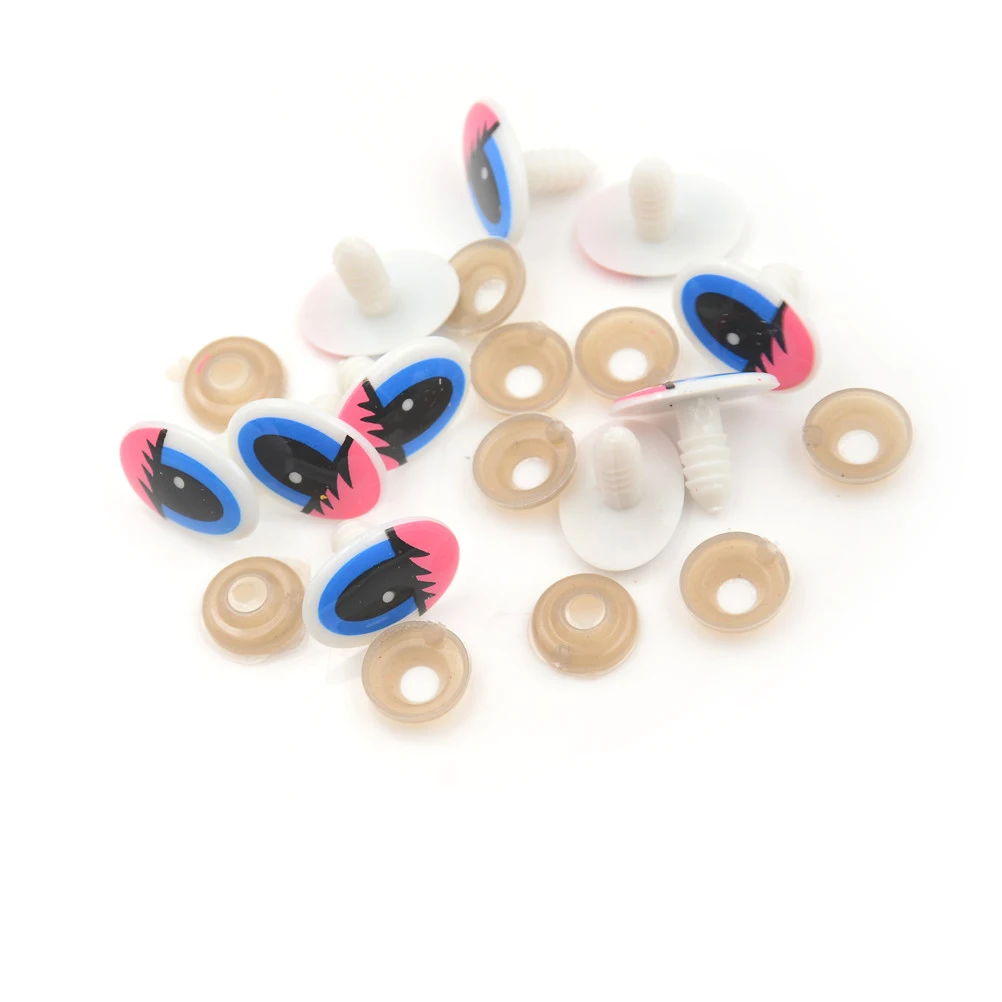 10 шт. куклы мультфильм глаза безопасности для игрушек ручной работы пластиковые