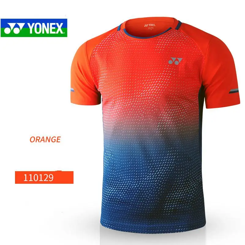 Yonex Yy мужские турны мужские футболки для бадминтона дышащие обычные спортивные футболки с коротким рукавом для женщин и мужчин - Цвет: Армейский зеленый