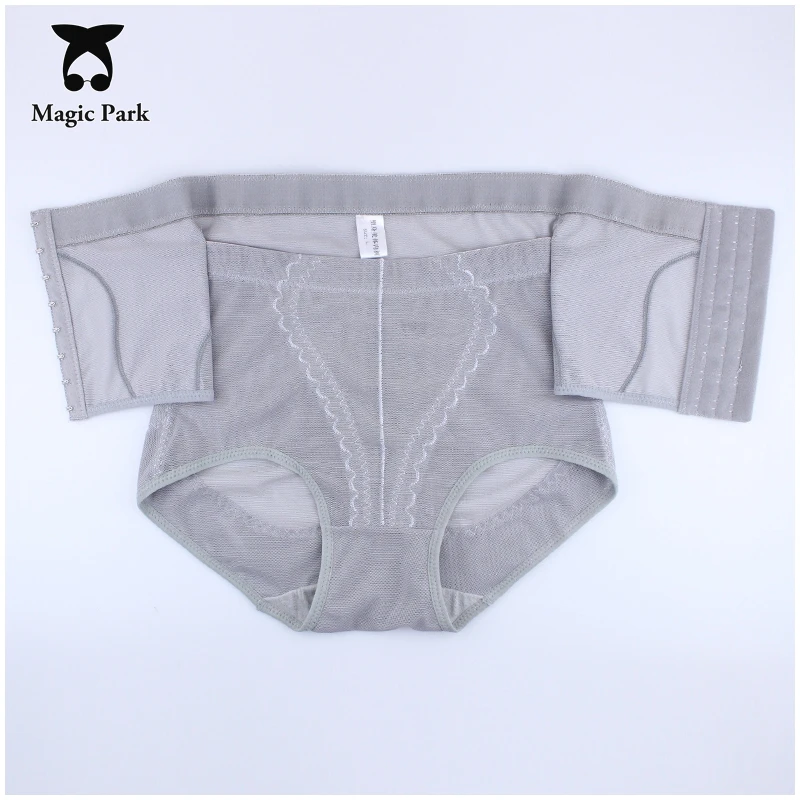 Magicpark L XXL сетки Талия Живот Трусы ужимающие талии Cincher трусики Средства ухода за