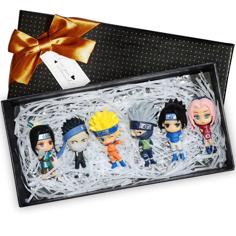 Экшн-фигурки ELBCOS Akatsuki Uchiha sasuke KillerB sakura madara kakashi Zabuza Hidan Haku Orochimaru 7 см/2 5 дюйма модели