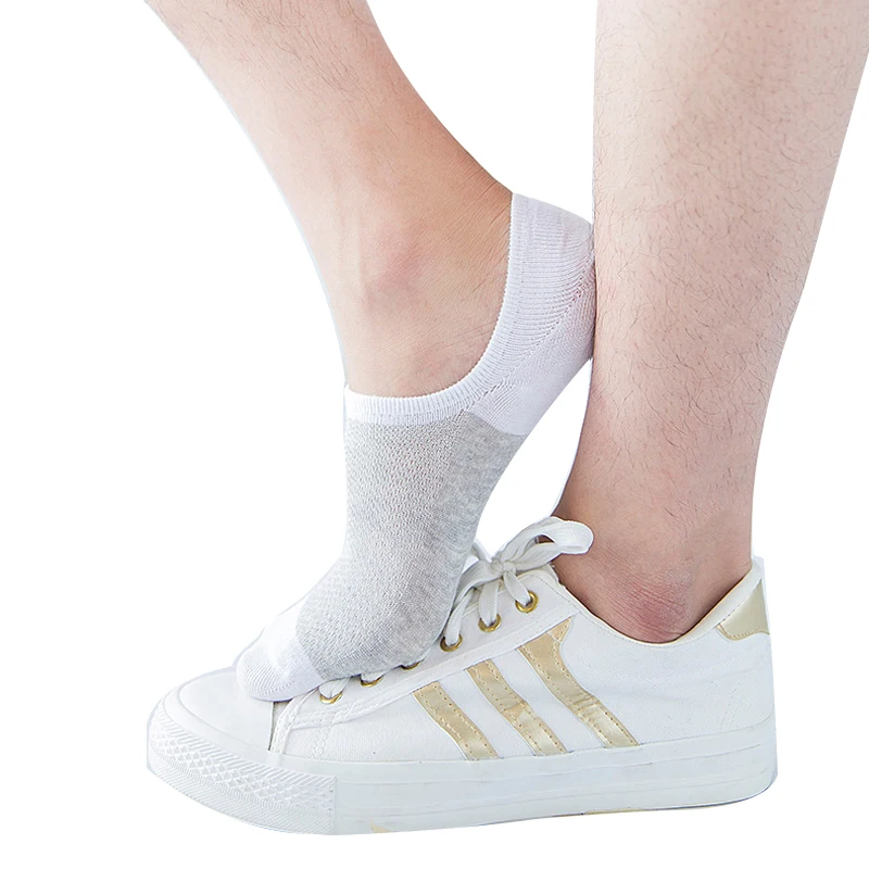 

3Pairs=6pcs Men Cotton Low Cut Men's Boat Socks Non-Slip Silicone Invisible Liner Low Cut Socks 2019 Summer Socks Breathable
