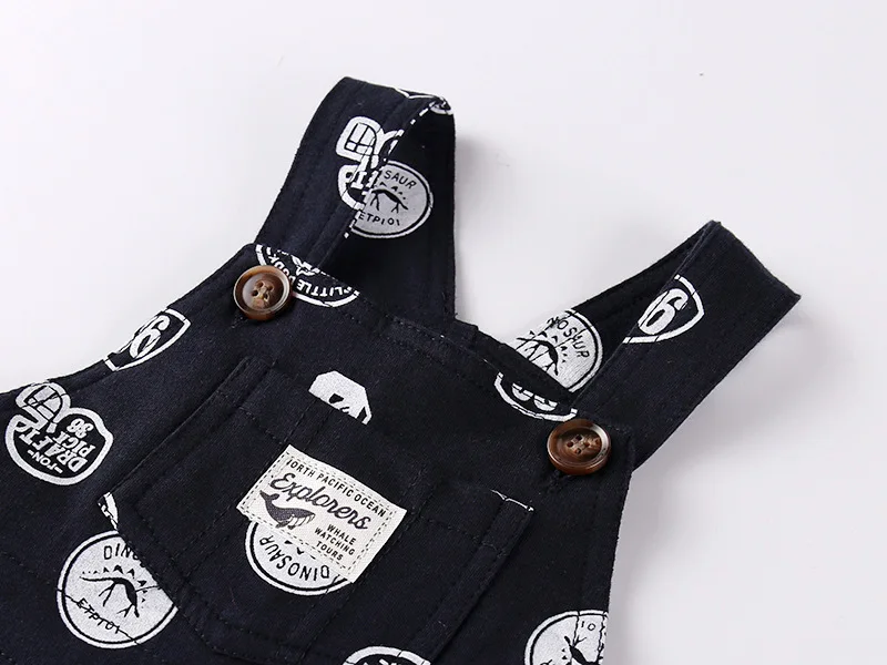 New Arrival 100%cotton Baby Set Clothes 2018 Boy Clothing Blue Short Sleeves T Shirt+overalls Fashion Summer |