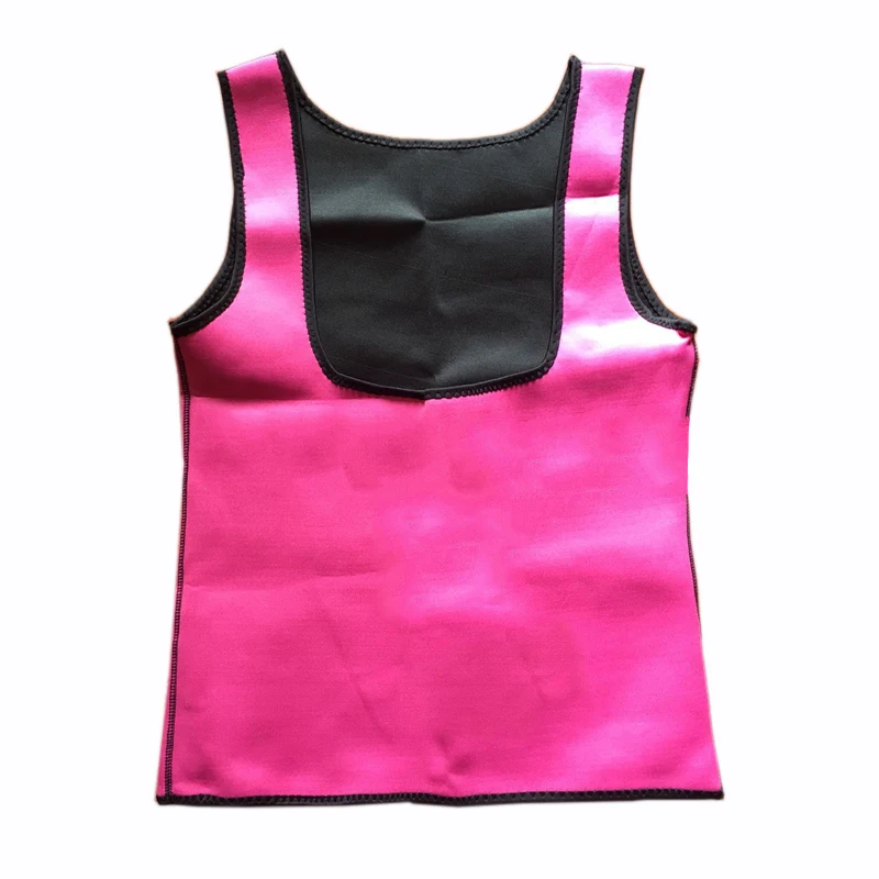 Pink FDBRO Корректирующее нижнее белье, тонкая майка, женский жилет, Неопреновая футболка, спортивный корсет для фитнеса, талии, триммер для потери веса, формирователь тела - Цвет: Pink
