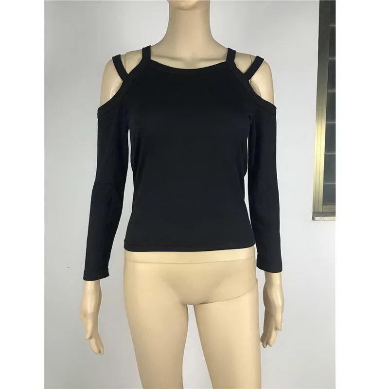 European Fashion Style Women Sexy Blouse Slim Long Sleeve Ladies Off Shoulder Tops Vintage Elegant Summer Shirt |