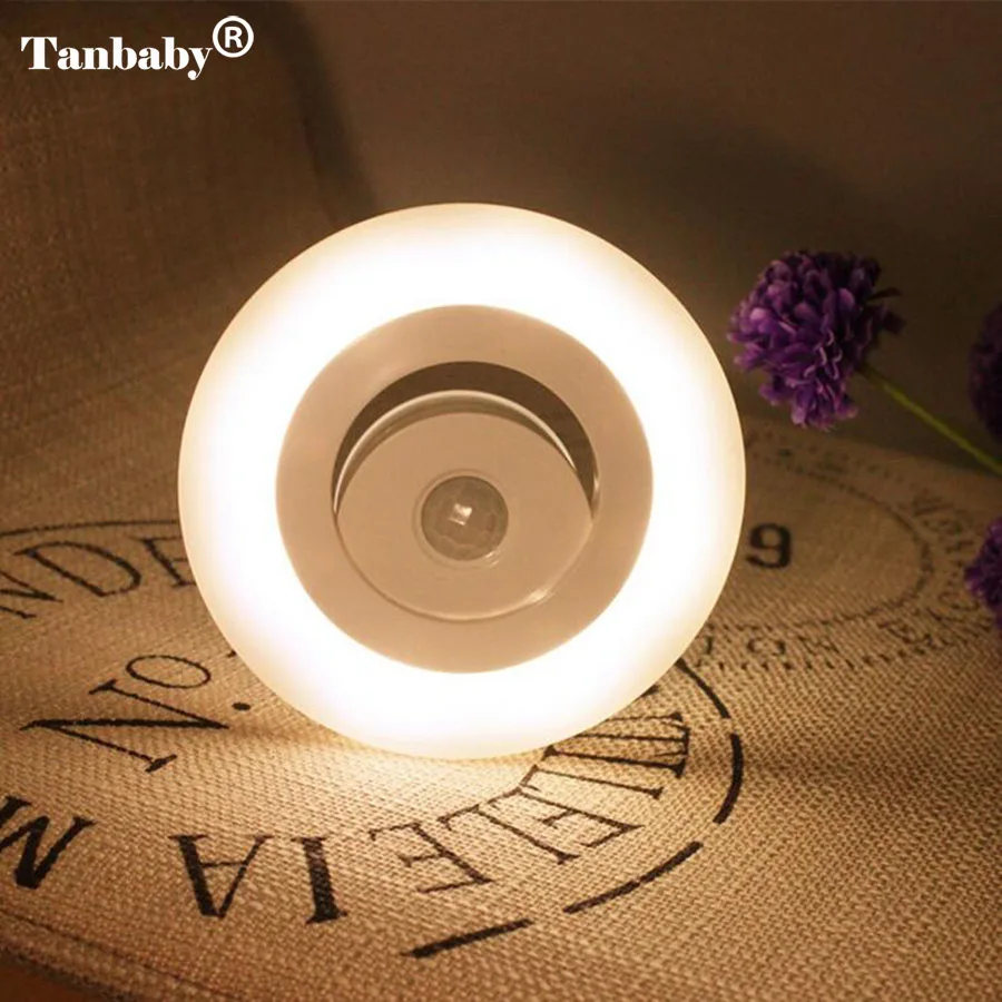 Ночной светильник с датчиком движения 360 градусов беспроводная настенная лампа