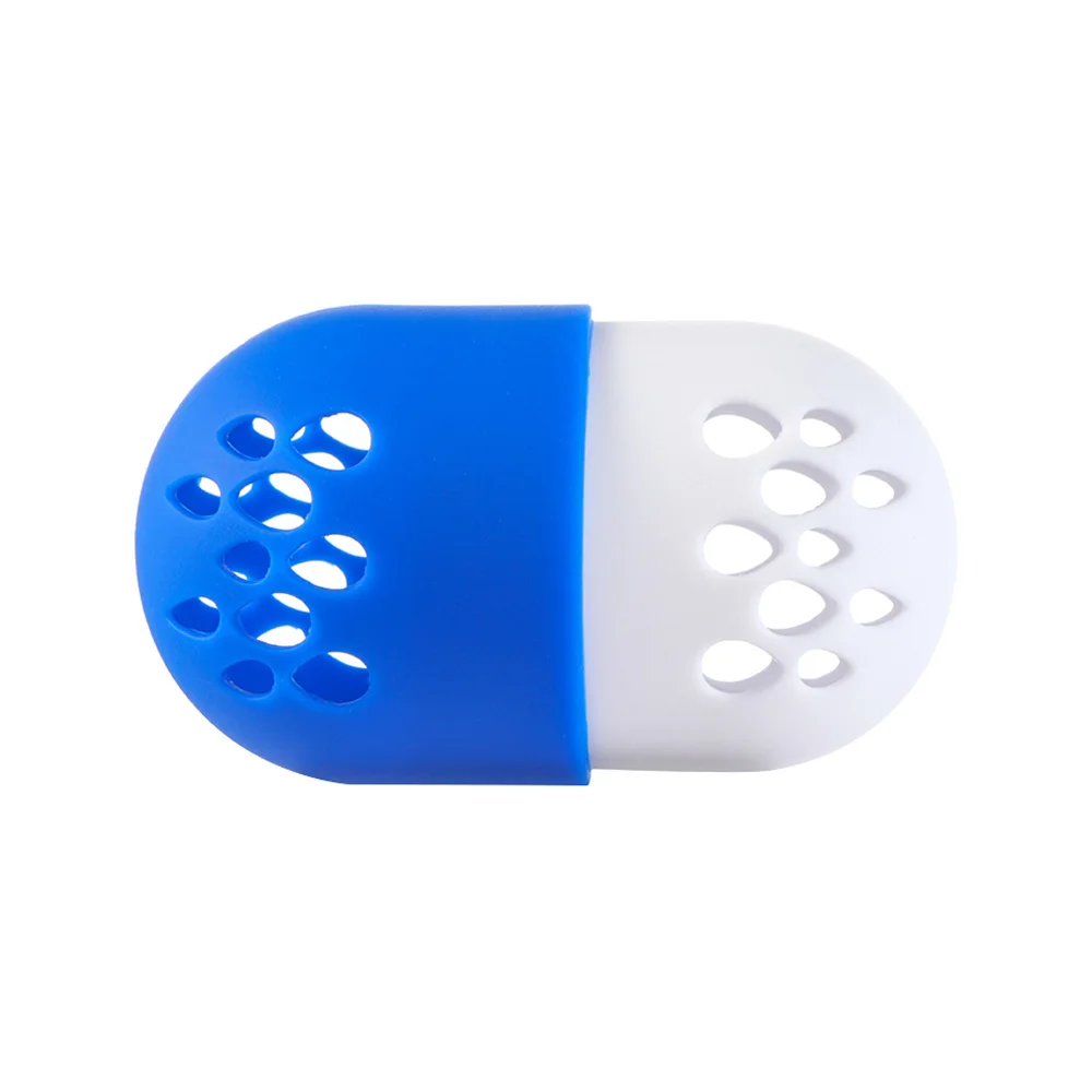 royal blue Мягкий силиконовый держатель для сушки порошка, подставка для макияжа, губка для макияжа, косметический Чехол, держатель для спонжа - Цвет: royal blue