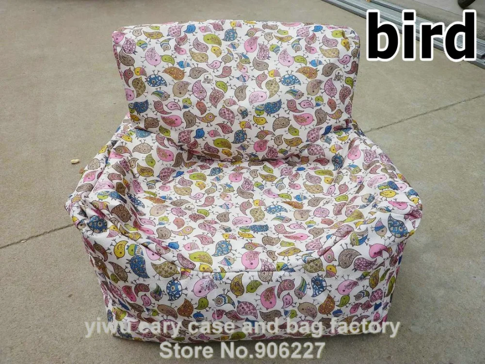 Саржа в горошек динозавр Зебра шеврон птица Safari Zoo Circle Mi Детская сумка для фасоли