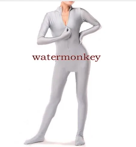 Женские костюмы из кожи на заказ для танцевальных костюмов молнии спереди