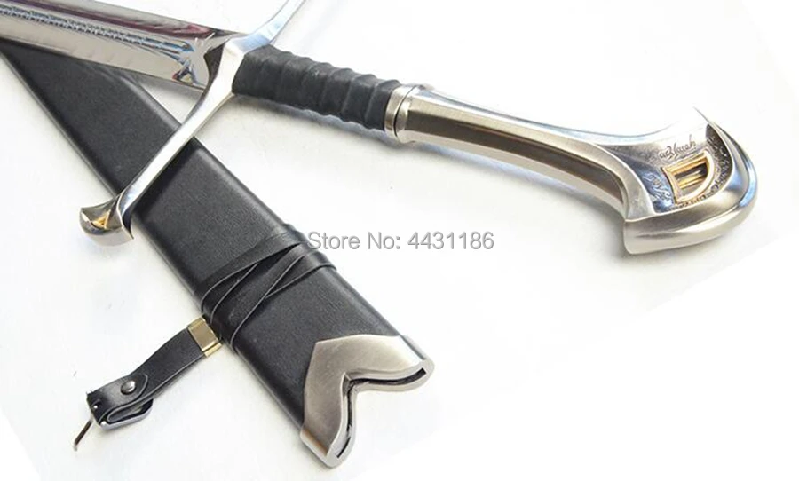 Lord of the Rings Anduril The Sword of Aragon holy sword Stainless Steel Blade Sharp Home Decorate Collection Real Knife Swords
