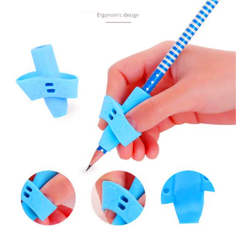 3 шт./компл. ручка пальца Силиконовые Детские коррекция осанки при письме