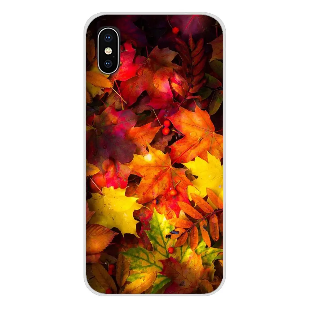 Чехол для мобильного телефона Осенний чехол с листьями Apple iPhone X XR XS MAX 4 4S 5 5S 5C SE 6 6S 7
