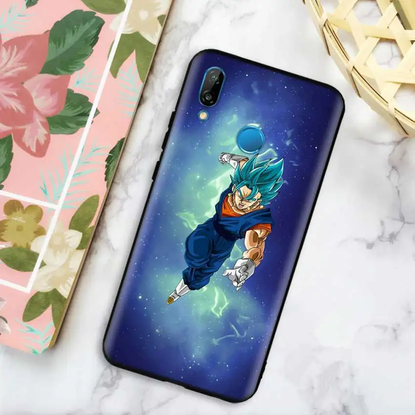 Черный силиконовый чехол-сумка для huawei Honor 10i Y7 Y6 Y5 Y9 8X 8C 8S 9 10 Lite Pro Enjoy 9E 9S Dragon Ball Son Goku