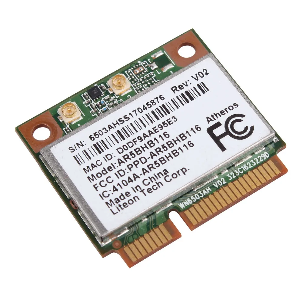 Беспроводная карта адаптер для Atheros AR5BHB116 AR9382 Двухдиапазонная 300 Мбит/с Wi Fi 802 11