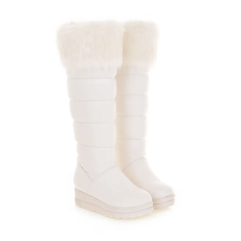 Женские сапоги на осень и зиму теплые плюшевые привлекательные новые модные