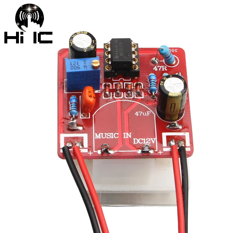 1 шт. панель УФ измеритель теплая подсветка индикатор уровня звука плата драйвера