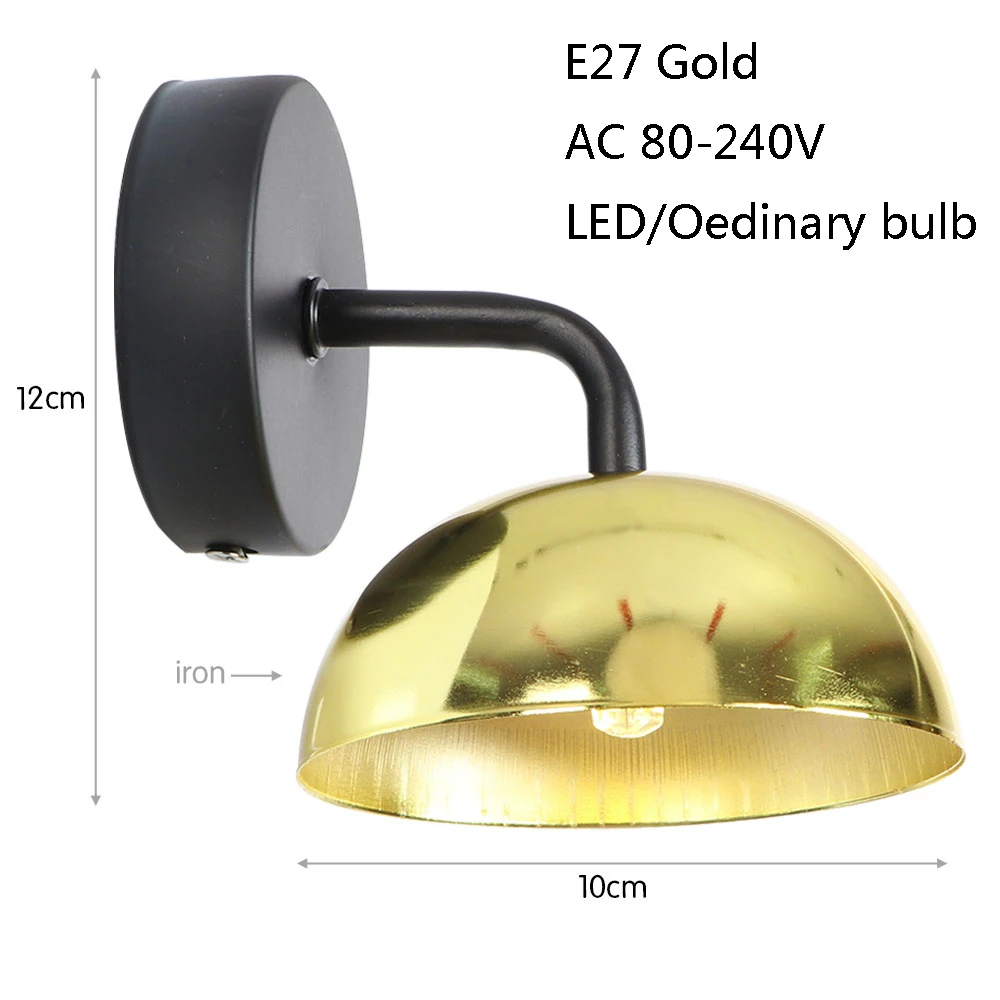 Винтажная Минималистичная настенная лампа в стиле арт деко E27 LED 220 В lustre