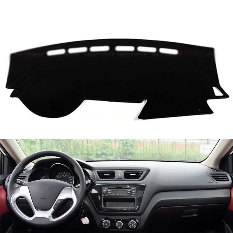 Коврик для приборной панели автомобиля коврик салона коврики Kia K2 Rio 3 2012 2017