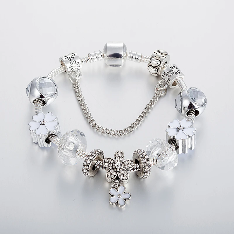 VIOVIA Роскошная подвеска со стразами в виде цветка бусы очаровательные браслеты и