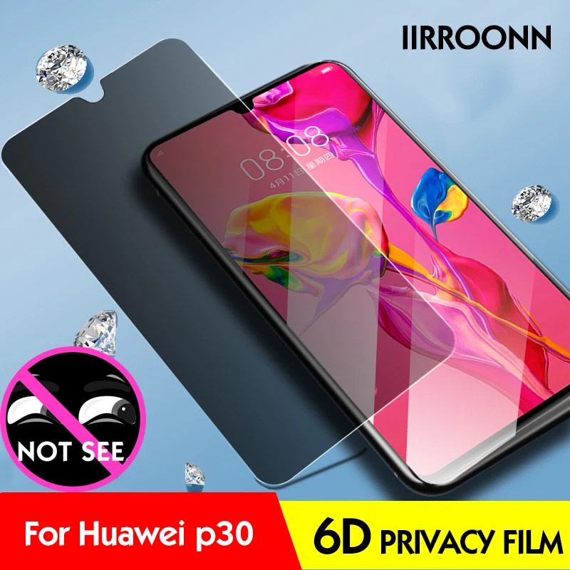 for huawei p30 IIRROONN, защитная пленка для экрана, защита для huawei p 30 mate 20 pro X, закаленное стекло для Honor magic2, защитная пленка 6D - Цвет: for huawei p30